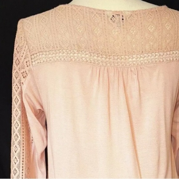 Lucky brand geo lace romantic top small - Picture 4 of 6